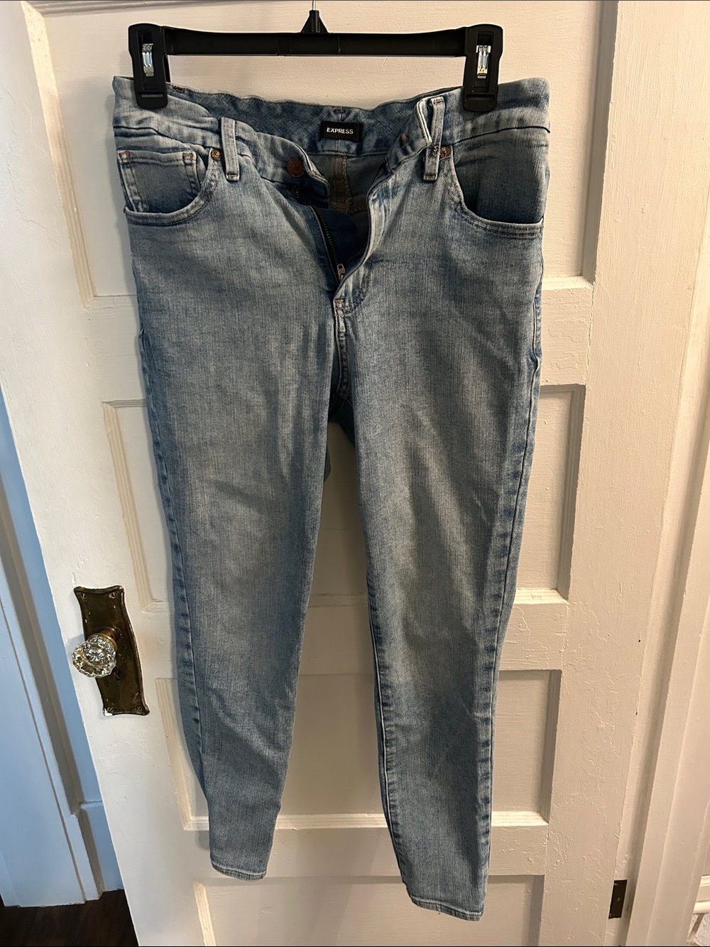 Express Light Blue Skinny Jeans